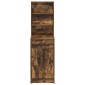 vidaXL Highboard Καπνιστό Δρύς 41 x 40 x 135 εκ Επεξεργασμένο Ξύλο