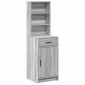 vidaXL Highboard Γκρίζο Σονομα 41 x 40 x 135 εκ Επεξεργασμένο Ξύλο