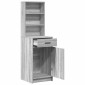 vidaXL Highboard Γκρίζο Σονομα 41 x 40 x 135 εκ Επεξεργασμένο Ξύλο