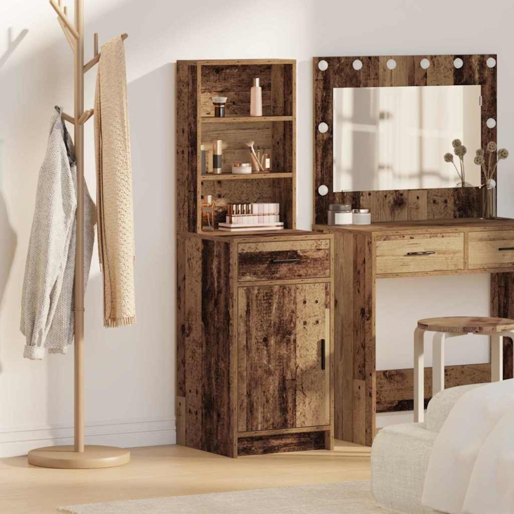 vidaXL Highboard Παλιό ξύλο 41 x 40 x 135 εκ Επεξεργασμένο Ξύλο