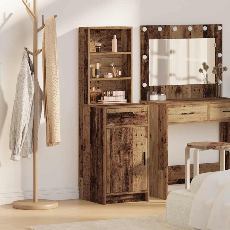 vidaXL Highboard Παλιό ξύλο 41 x 40 x 135 εκ Επεξεργασμένο Ξύλο