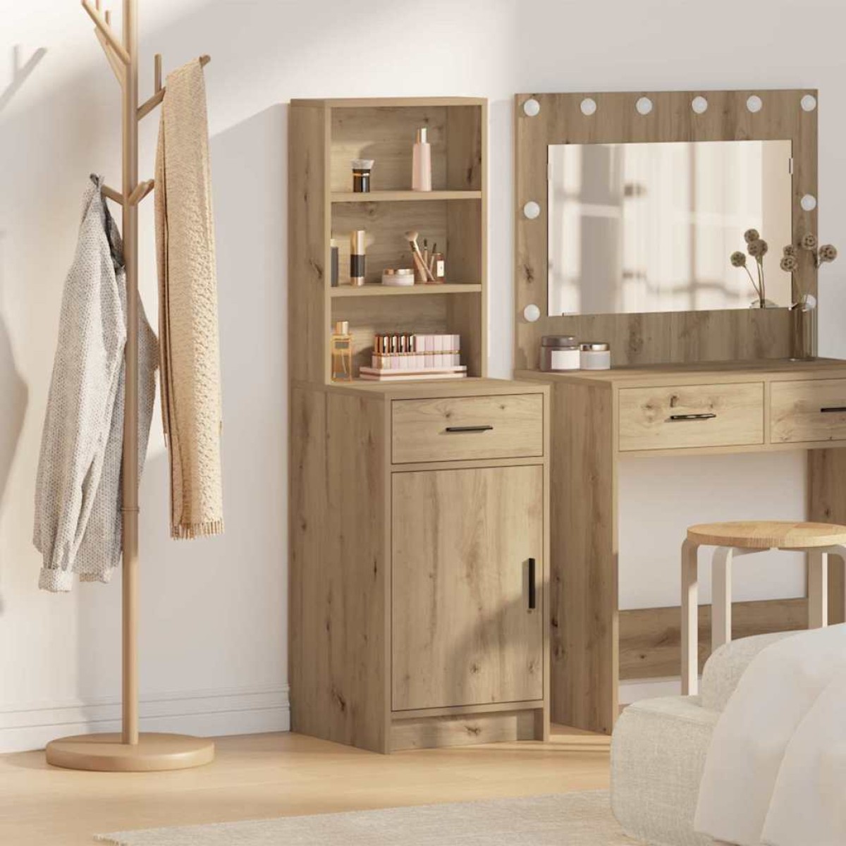 vidaXL Highboard Artisan Oak 41 x 40 x 135 εκ Επεξεργασμένο Ξύλο