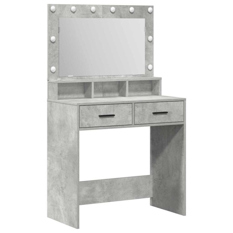 vidaXL Τραπέζι περιποίησης Σκυρόδεμα Γκρι 79 x 41 x 135 εκ.