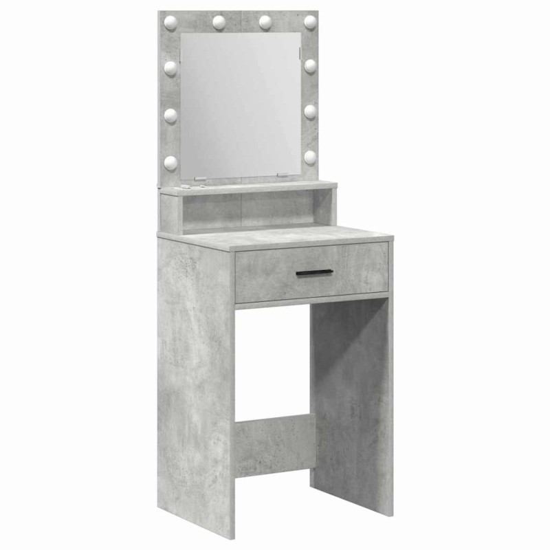 vidaXL Τραπέζι περιποίησης Σκυρόδεμα Γκρι 50 x 41 x 135 εκ