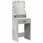 vidaXL Τραπέζι περιποίησης Σκυρόδεμα Γκρι 50 x 41 x 135 εκ