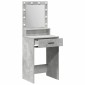 vidaXL Τραπέζι περιποίησης Σκυρόδεμα Γκρι 50 x 41 x 135 εκ