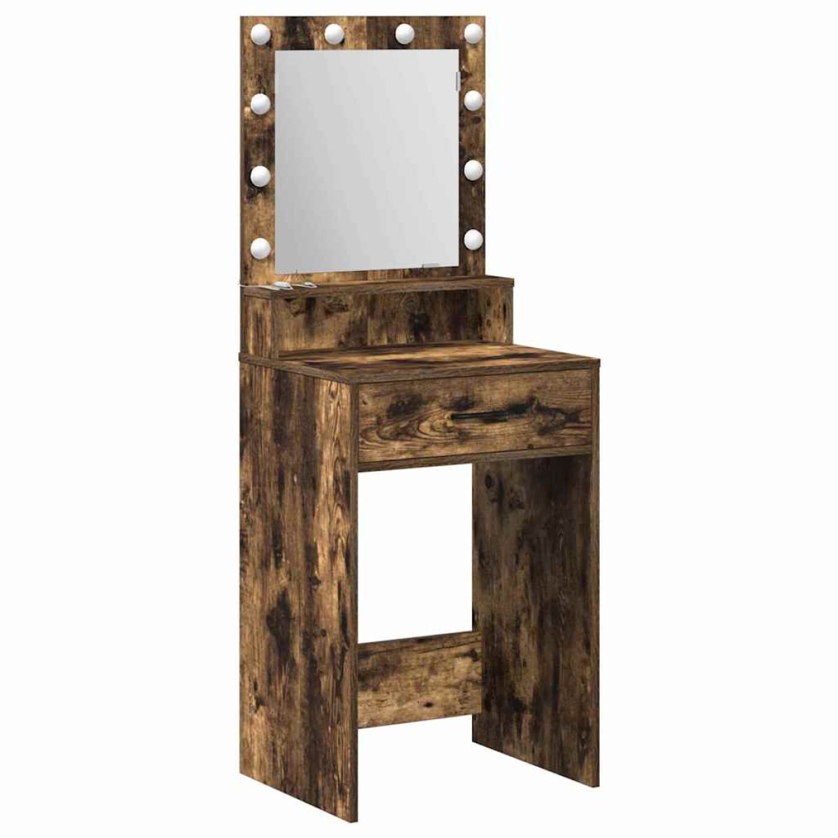 vidaXL Τραπέζι περιποίησης Καπνιστό Δρύς 50 x 41 x 135 εκ