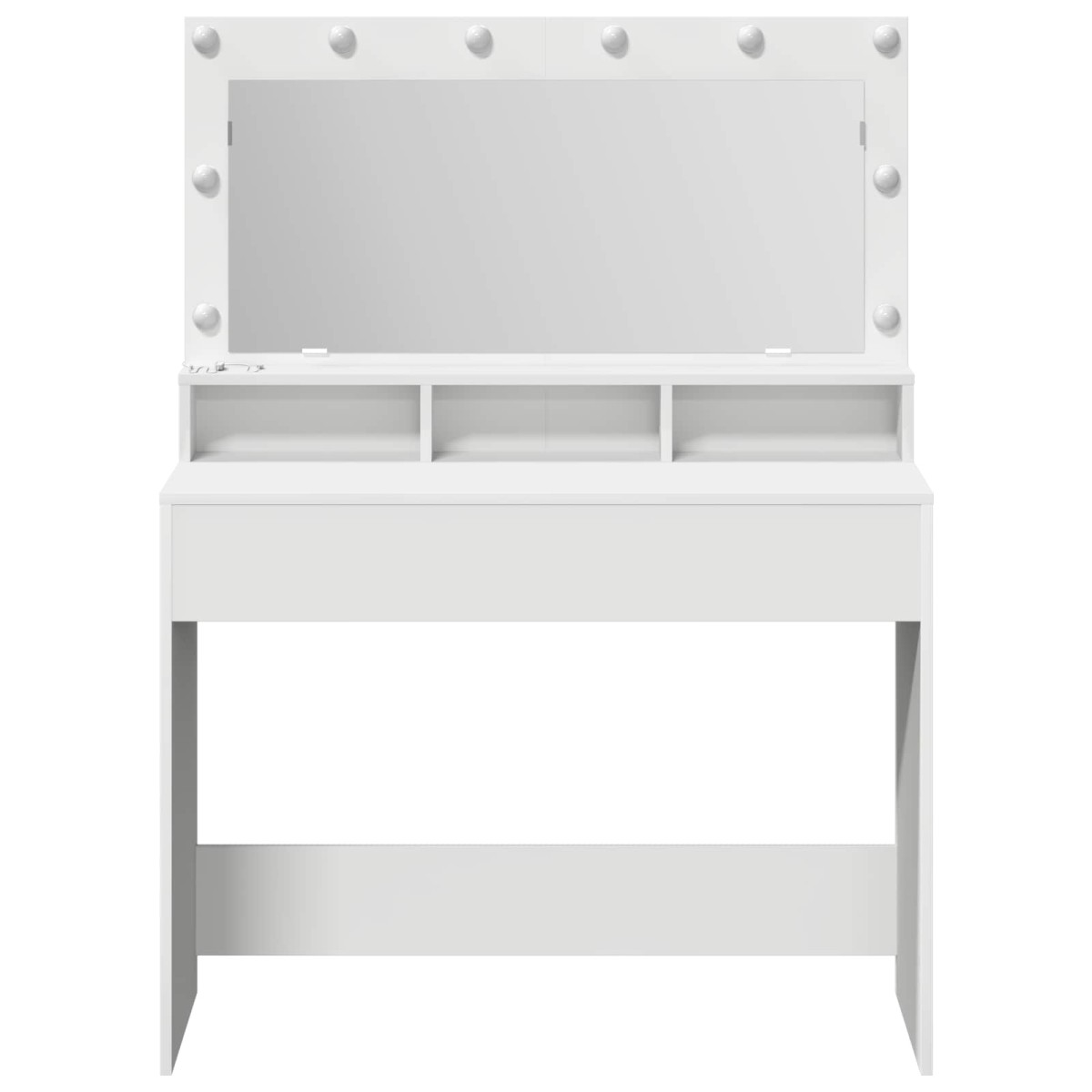 vidaXL Τραπέζι περιποίησης Λευκό 100 x 41 x 135 εκ. Επεξεργασμένο Ξύλο