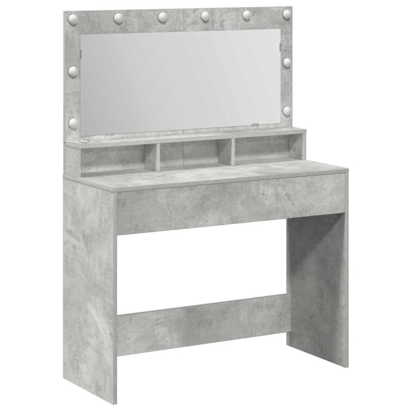 vidaXL Τραπέζι περιποίησης Σκυρόδεμα Γκρι 100 x 41 x 135 εκ.