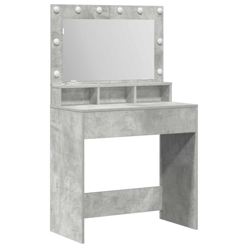 vidaXL Τραπέζι περιποίησης Σκυρόδεμα Γκρι 78,5 x 41 x 135 εκ