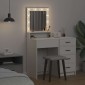 vidaXL Τραπέζι περιποίησης Λευκό 50 x 41 x 135 εκ Επεξεργασμένο Ξύλο