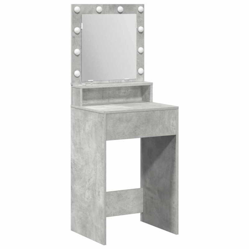 vidaXL Τραπέζι περιποίησης Σκυρόδεμα Γκρι 50 x 41 x 135 εκ