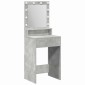 vidaXL Τραπέζι περιποίησης Σκυρόδεμα Γκρι 50 x 41 x 135 εκ