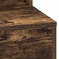 vidaXL Τραπέζι περιποίησης Καπνιστό Δρύς 50 x 41 x 135 εκ
