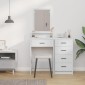vidaXL Τραπέζι περιποίησης Λευκό 50 x 41 x 140 εκ. Επεξεργασμένο Ξύλο