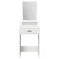 vidaXL Τραπέζι περιποίησης Λευκό 50 x 41 x 140 εκ. Επεξεργασμένο Ξύλο
