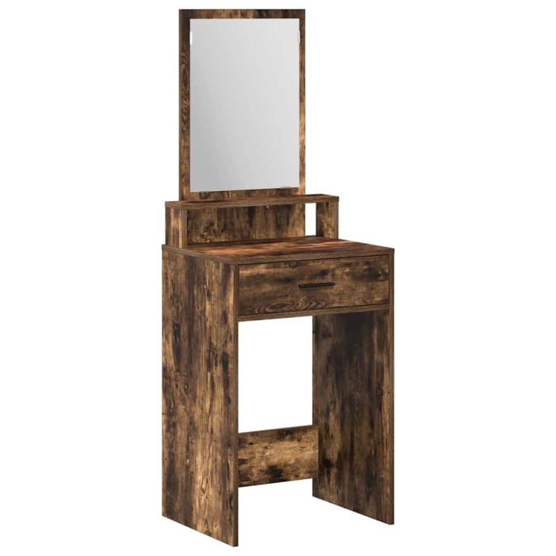 vidaXL Τραπέζι περιποίησης Καπνιστό Δρύς 50 x 41 x 140 εκ.