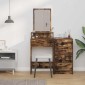 vidaXL Τραπέζι περιποίησης Καπνιστό Δρύς 50 x 41 x 140 εκ.