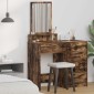 vidaXL Τραπέζι περιποίησης Καπνιστό Δρύς 50 x 41 x 140 εκ.