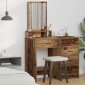 vidaXL Τραπέζι περιποίησης Παλιό ξύλο 50 x 41 x 140 εκ.