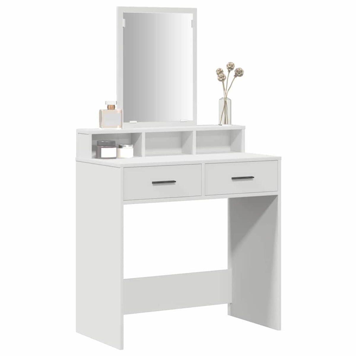 vidaXL Τραπέζι περιποίησης Λευκό 79 x 41 x 140 εκ. Επεξεργασμένο Ξύλο