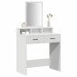 vidaXL Τραπέζι περιποίησης Λευκό 79 x 41 x 140 εκ. Επεξεργασμένο Ξύλο