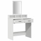 vidaXL Τραπέζι περιποίησης Λευκό 79 x 41 x 140 εκ. Επεξεργασμένο Ξύλο