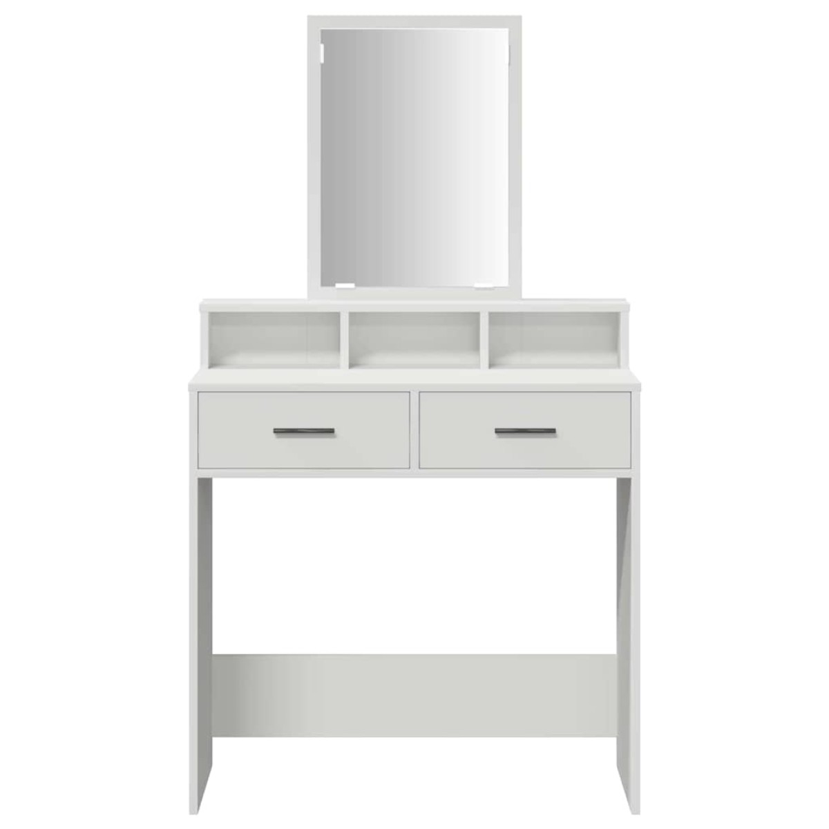 vidaXL Τραπέζι περιποίησης Λευκό 79 x 41 x 140 εκ. Επεξεργασμένο Ξύλο