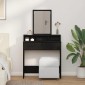 vidaXL Τραπέζι περιποίησης Μαύρη Οξυά 79 x 41 x 140 εκ.