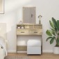 vidaXL Τραπέζι περιποίησης Δρύς Sonoma 79 x 41 x 140 εκ.