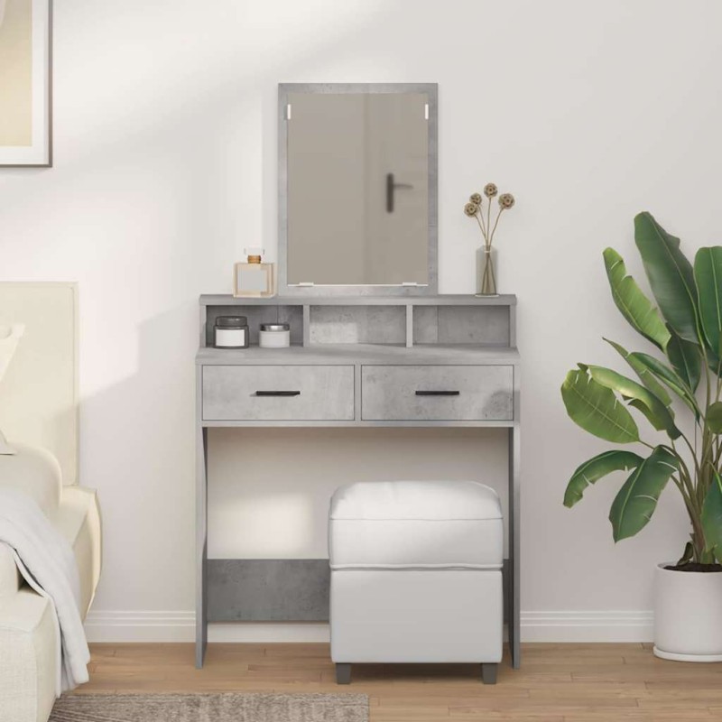vidaXL Τραπέζι περιποίησης Σκυρόδεμα Γκρι 79 x 41 x 140 εκ.