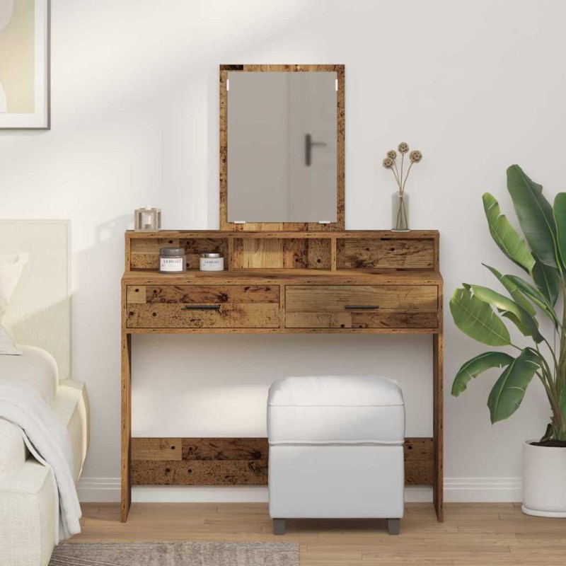vidaXL Τραπέζι περιποίησης Παλιό ξύλο 100 x 41 x 140 εκ.