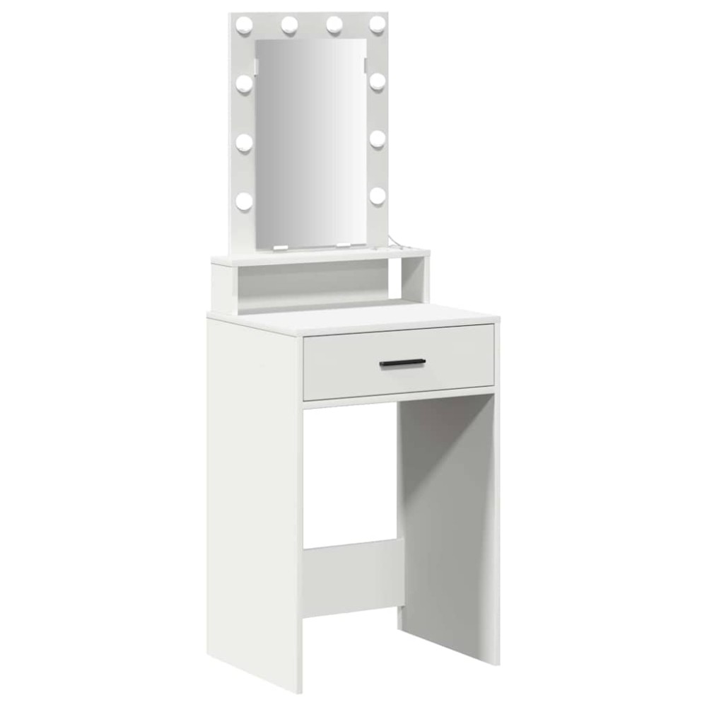 vidaXL Τραπέζι περιποίησης Λευκό 50 x 41 x 140 εκ. Επεξεργασμένο Ξύλο