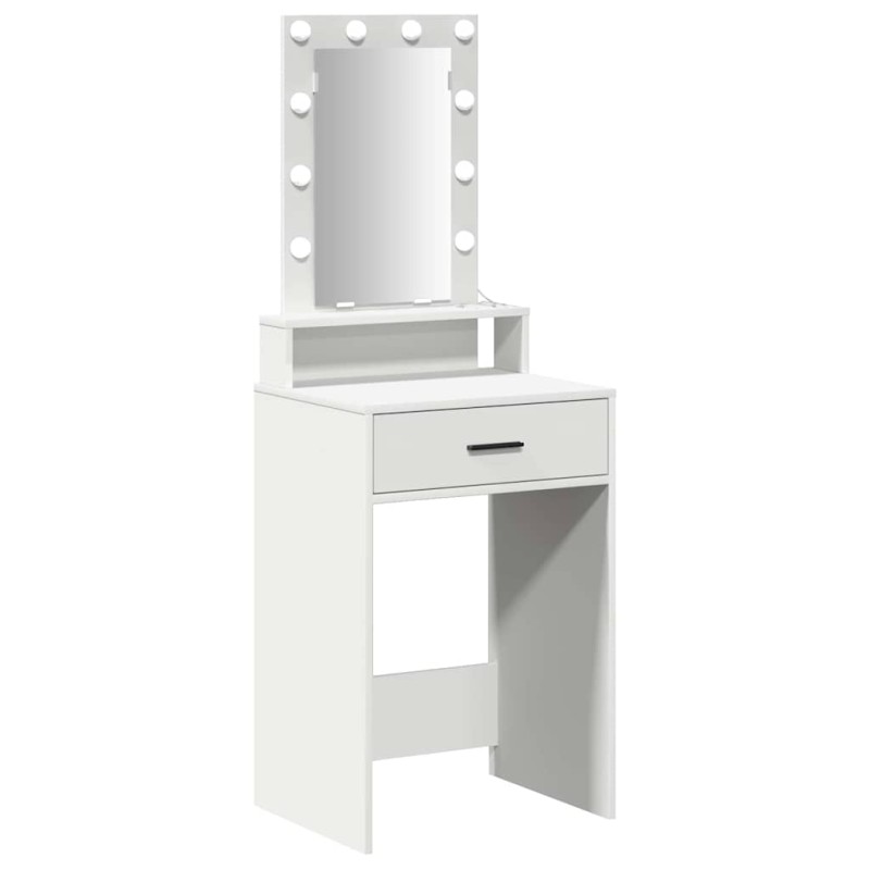 vidaXL Τραπέζι περιποίησης Λευκό 50 x 41 x 140 εκ. Επεξεργασμένο Ξύλο