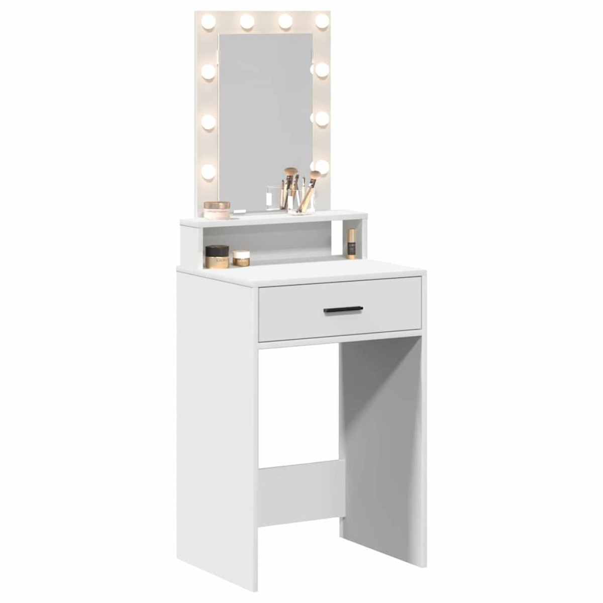 vidaXL Τραπέζι περιποίησης Λευκό 50 x 41 x 140 εκ. Επεξεργασμένο Ξύλο