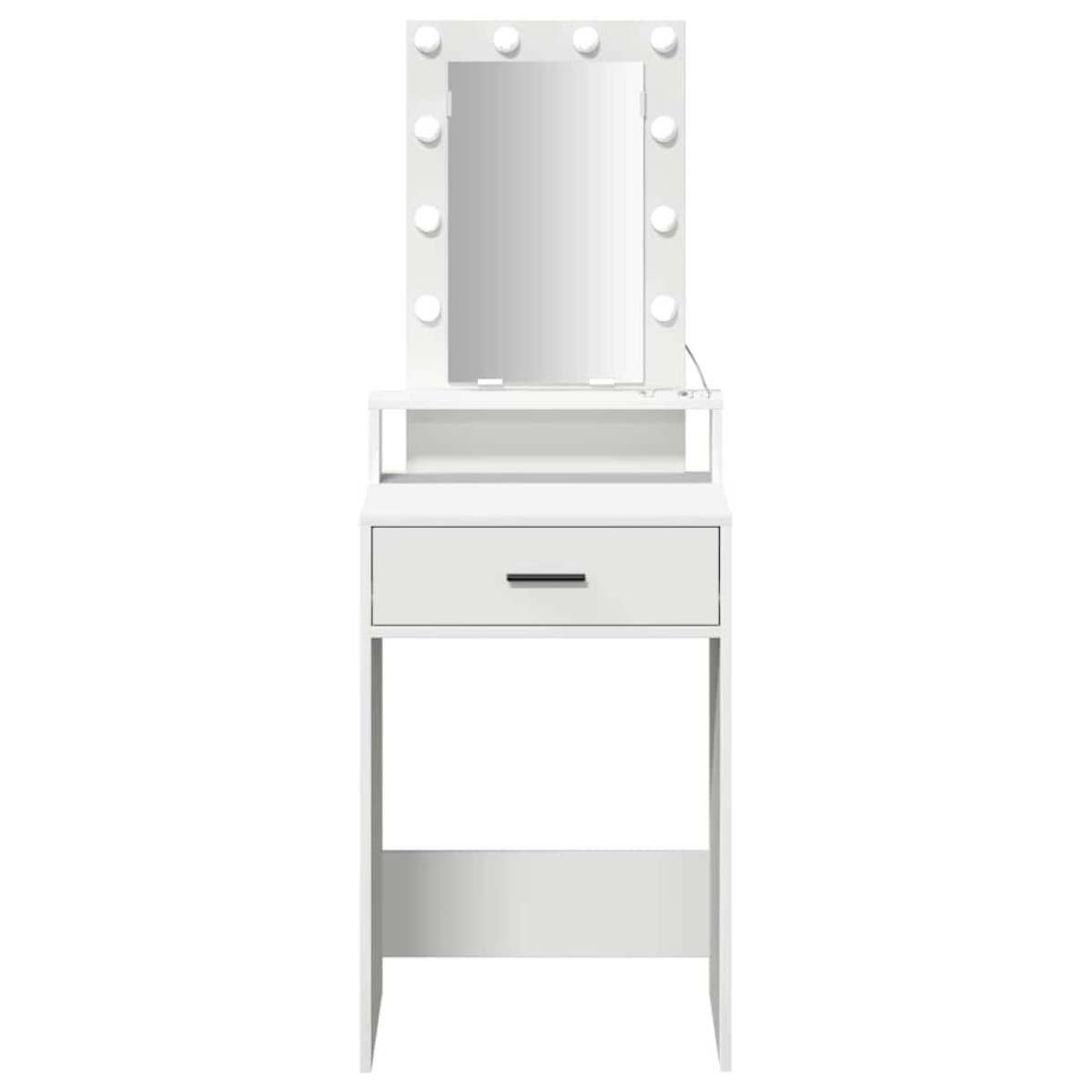 vidaXL Τραπέζι περιποίησης Λευκό 50 x 41 x 140 εκ. Επεξεργασμένο Ξύλο