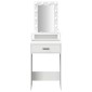 vidaXL Τραπέζι περιποίησης Λευκό 50 x 41 x 140 εκ. Επεξεργασμένο Ξύλο