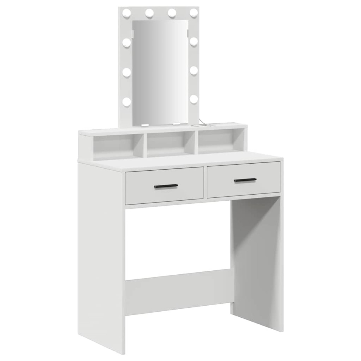 vidaXL Τραπέζι περιποίησης Λευκό 79 x 41 x 140 εκ. Επεξεργασμένο Ξύλο