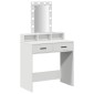 vidaXL Τραπέζι περιποίησης Λευκό 79 x 41 x 140 εκ. Επεξεργασμένο Ξύλο