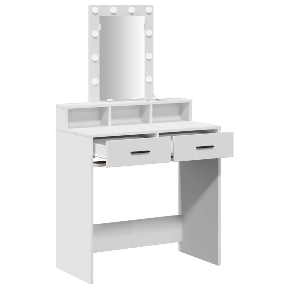 vidaXL Τραπέζι περιποίησης Λευκό 79 x 41 x 140 εκ. Επεξεργασμένο Ξύλο