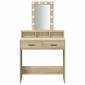 vidaXL Τραπέζι περιποίησης Καφέ 79 x 41 x 140 εκ. Επεξεργασμένο Ξύλο
