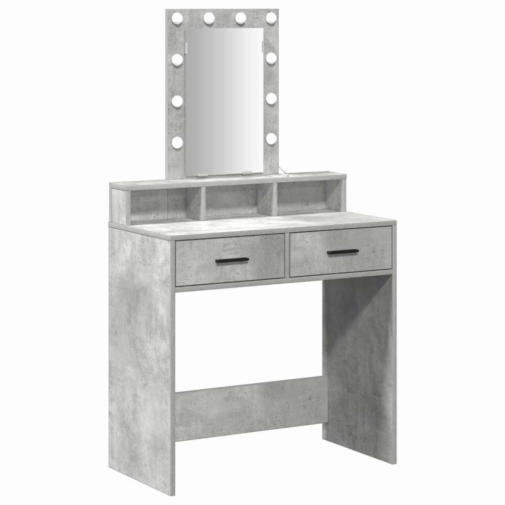 vidaXL Τραπέζι περιποίησης Γκρι 79 x 41 x 140 εκ. Επεξεργασμένο Ξύλο