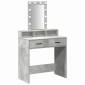 vidaXL Τραπέζι περιποίησης Γκρι 79 x 41 x 140 εκ. Επεξεργασμένο Ξύλο