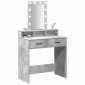 vidaXL Τραπέζι περιποίησης Γκρι 79 x 41 x 140 εκ. Επεξεργασμένο Ξύλο