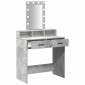 vidaXL Τραπέζι περιποίησης Γκρι 79 x 41 x 140 εκ. Επεξεργασμένο Ξύλο