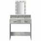 vidaXL Τραπέζι περιποίησης Γκρι 79 x 41 x 140 εκ. Επεξεργασμένο Ξύλο