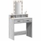vidaXL Τραπέζι περιποίησης Γκρι 79 x 41 x 140 εκ. Επεξεργασμένο Ξύλο