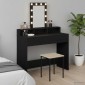 vidaXL Τραπέζι περιποίησης Μαύρο 100 x 41 x 140 εκ. Επεξεργασμένο Ξύλο