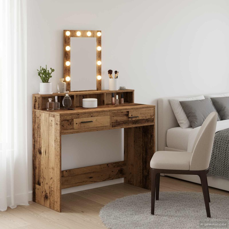 vidaXL Τραπέζι περιποίησης Καφέ 100 x 41 x 140 εκ. Επεξεργασμένο Ξύλο
