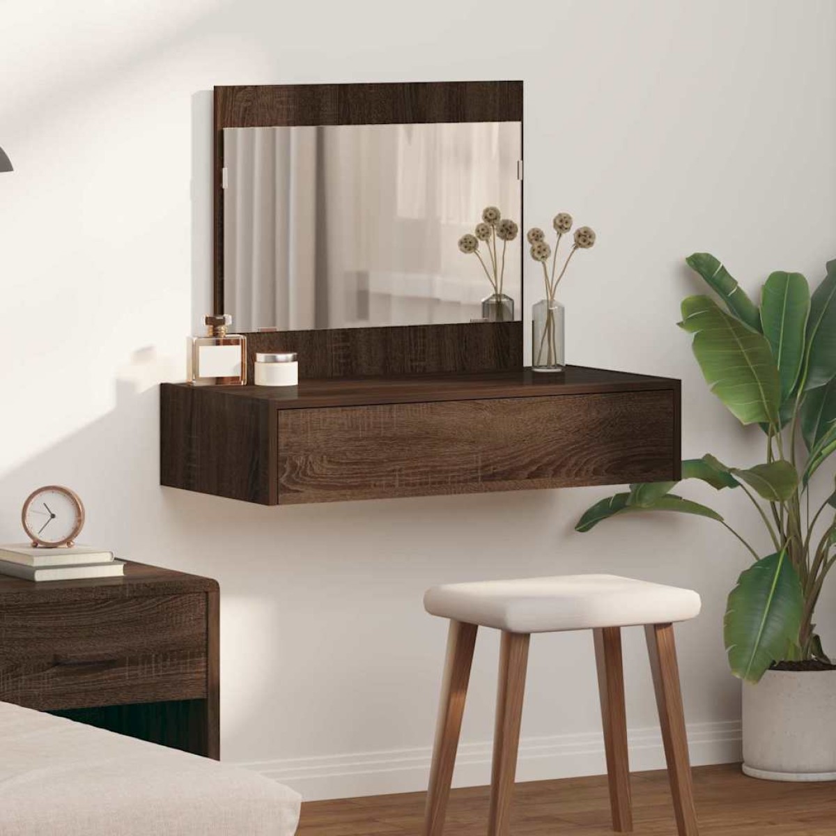 vidaXL Τραπέζι περιποίησης Καφέ 83 x 40 x 70 εκ Επεξεργασμένο Ξύλο